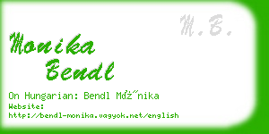 monika bendl business card
